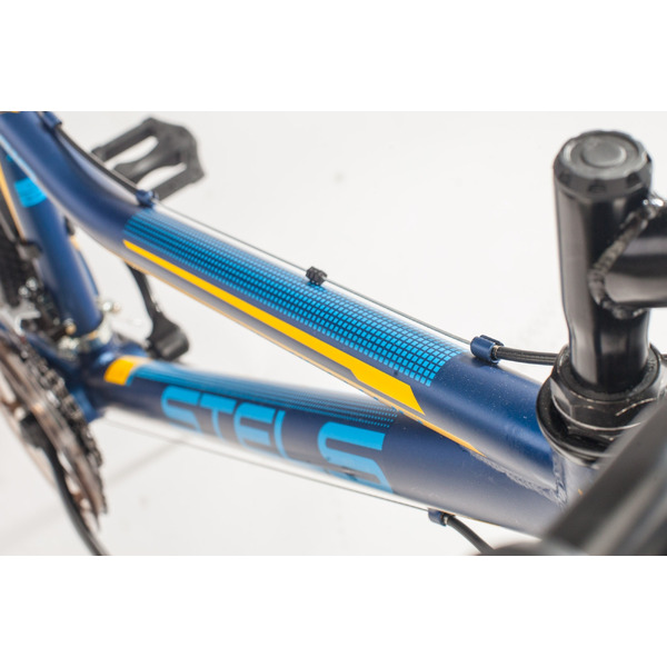 Велосипед Stels Navigator 410 V 24 21-sp V010 (синий/желтый)