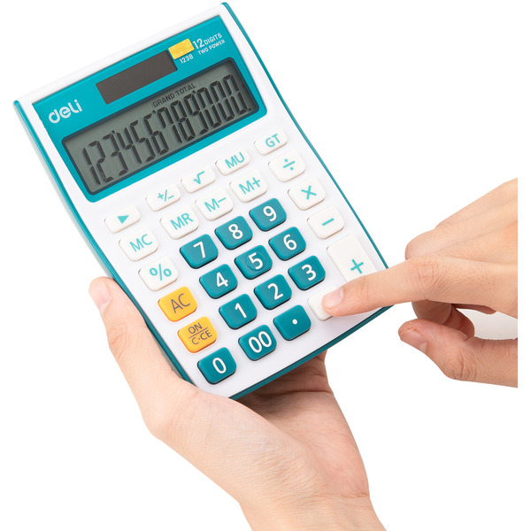 Калькулятор Deli E1238/BLUE