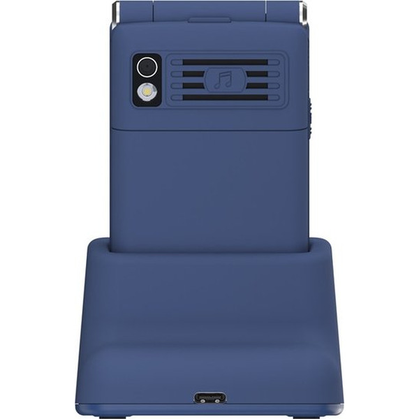 Кнопочный телефон Maxvi E11ds (синий/серебристый)