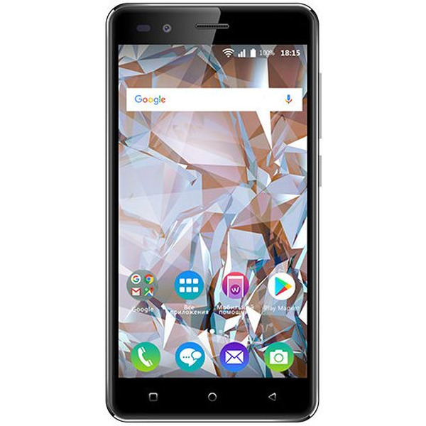 Смартфон BQ-Mobile Crystal черный (BQ-5054)