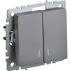 Выключатель IEK Brite ВС10-2-1-БрС