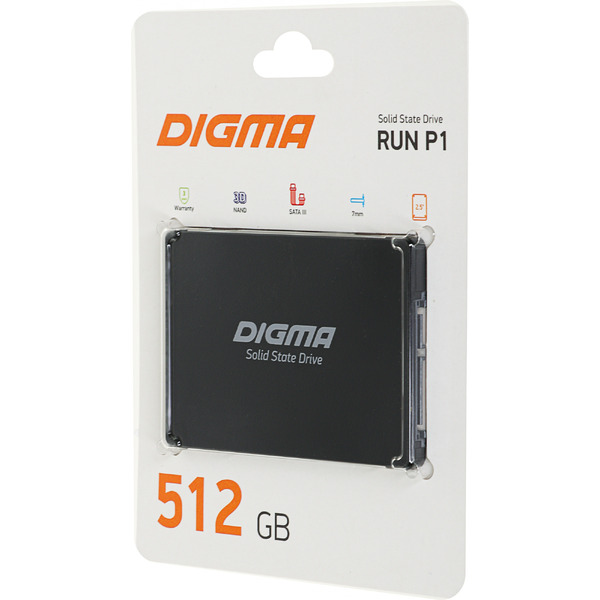 SSD Digma Run P1 512GB DGSR2512GP13T
