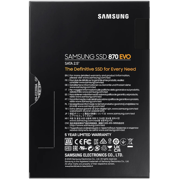 SSD Samsung 870 Evo 1TB MZ-77E1T0B/EU