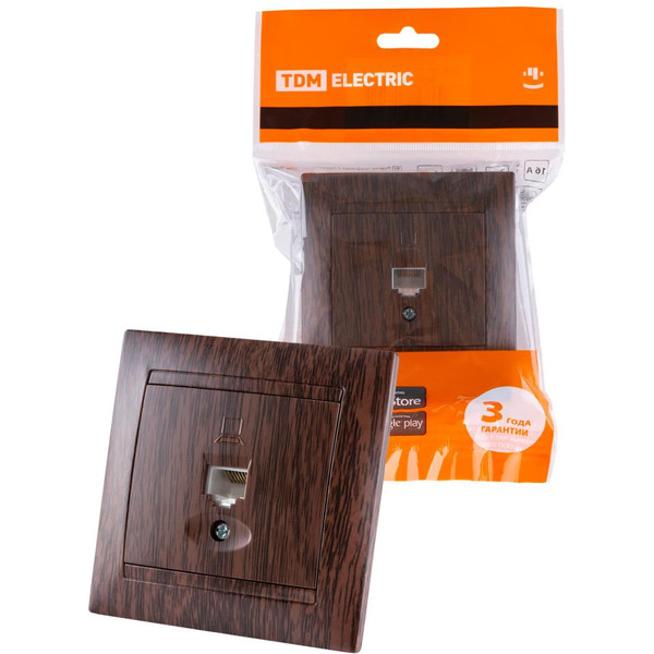 Розетка компьютерная TDM Electric Лама SQ1815-0416