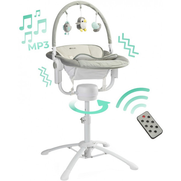 Кресло-качель Caretero Kivi (серый)