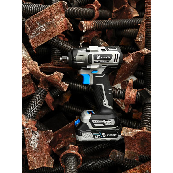 Гайковерт Deko DKIS20 063-4033 (с 2-мя АКБ, кейс)