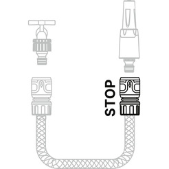 Муфта быстросъемная с автостопом STARTUL ST6013-06-1/2 ( 1/2"(5/8"))