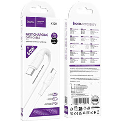 Кабель Hoco X120 USB Type-C - USB Type-C (1 м, белый)