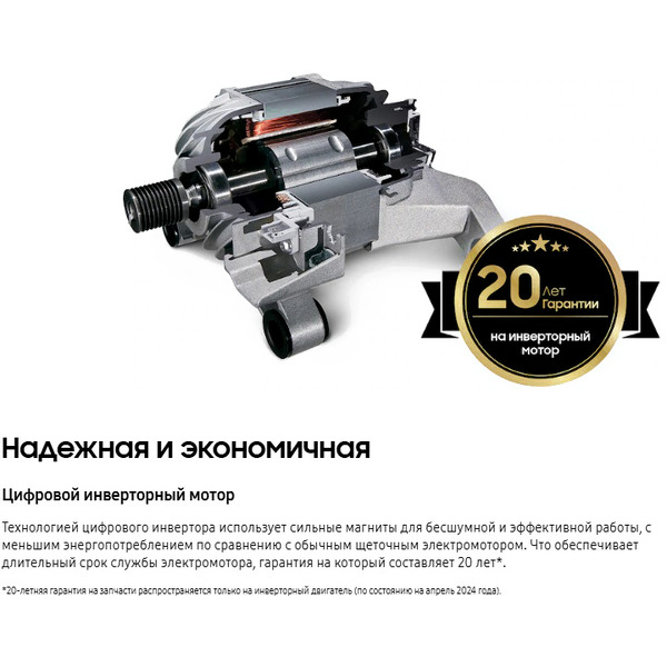 Стирально-сушильная машина Samsung WD11DG6B85BELP