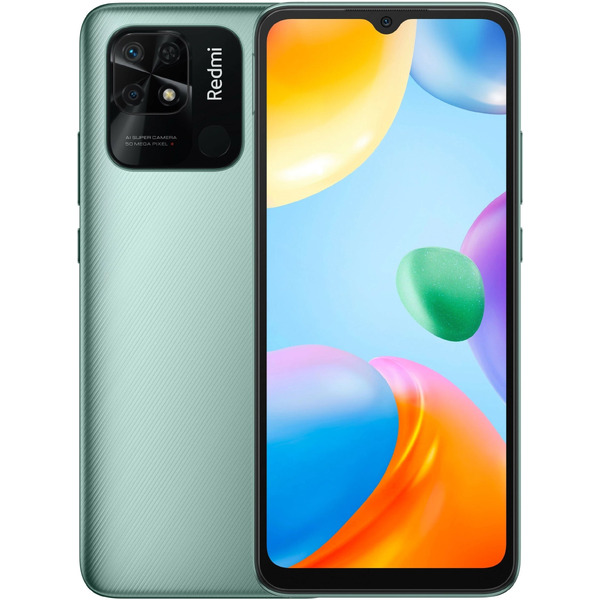 Смартфон Xiaomi Redmi 10C 4GB/128GB Mint Green RU Телефон GSM Xiaomi