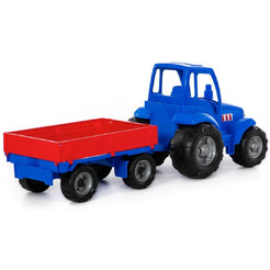 Трактор с прицепом Полесье Чемпион(синий) 84743