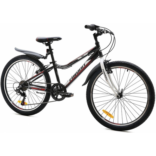 Велосипед Favorit Fox 24 V (черный/белый)
