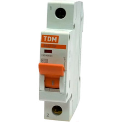 Автоматический выключатель TDM ВА47-29 1Р 25А 4,5кА х-ка С SQ0206-0076