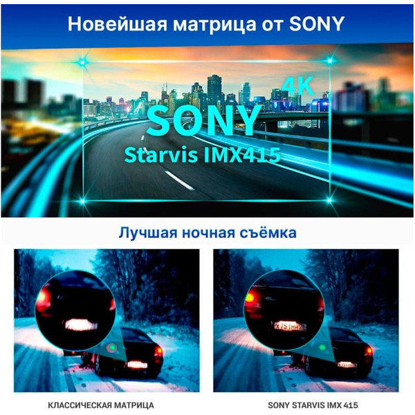 Видеорегистратор TrendVision TDR-725 Real 4K