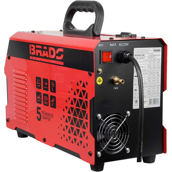 Сварочный инвертор Brado MIG/MMA-250L-14