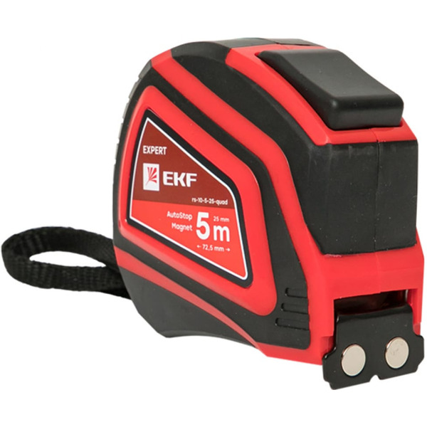 Рулетка EKF Expert РС-10 Autostop Магнит rs-10-5-25-quad (5мx25мм)