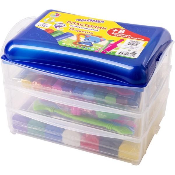 Пластилин Юнландия 105866 (12 цв)