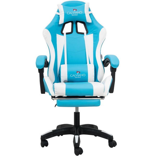 Кресло игровое Calviano 1583 (голубой)