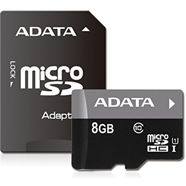 Карта памяти SDHC-micro 8GB ADATA AUSDH8GUICL10-RA1