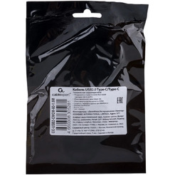 Кабель Cablexpert USB Type-C - USB Type-C CC-USB2-CMCM-60-1.8M (1.8 м, черный)
