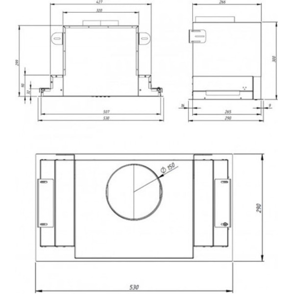 Вытяжка Akpo Neva Glass II 60 wk-10 (белый/нержавеющая сталь)