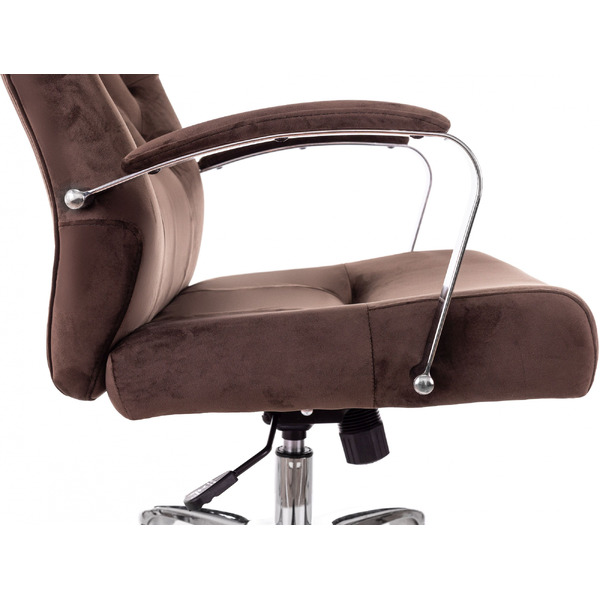 Кресло Бюрократ T-9928SL Fabric (коричневый Italia 6/крестовина металл хром)