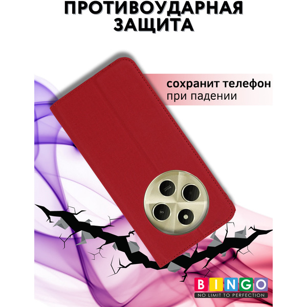 Чехол-книжка Bingo Book для XIAOMI Redmi 14C/POCO C75 Красный