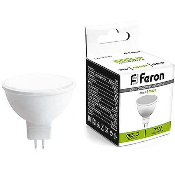 Лампочка Feron LB-3026 7 Вт 230V G5.3 4000K 41391