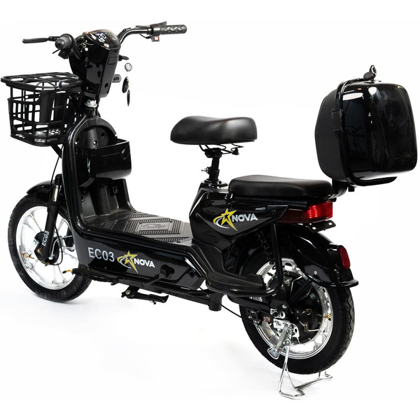 Электровелосипед NOVA EC-03 черный (без цепи)