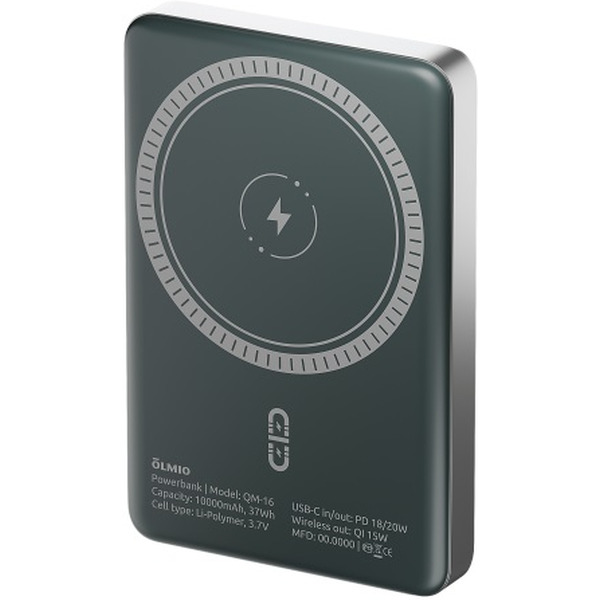 Внешний аккумулятор Olmio QM-16 10000mAh 044474 (серый)