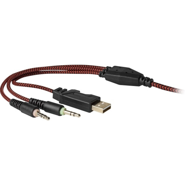 Наушники с микрофоном REDRAGON Aspis Black-Red