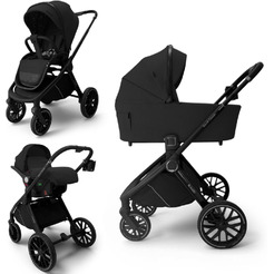 Детская универсальная коляска Bubago Gaudi Classic 3 в 1 BG 212-3 (черный)