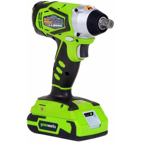 Аккумуляторный гайковёрт Greenworks G24IWK2 (3801207)