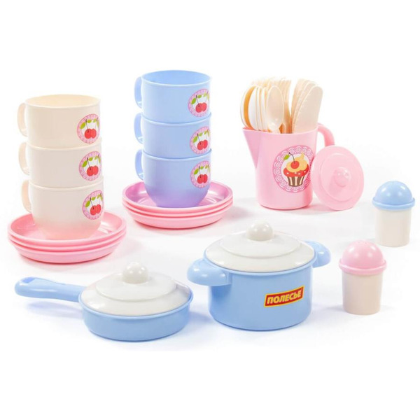 Набор игрушечной посуды Полесье Хозяюшка 80165 (на 6 персон