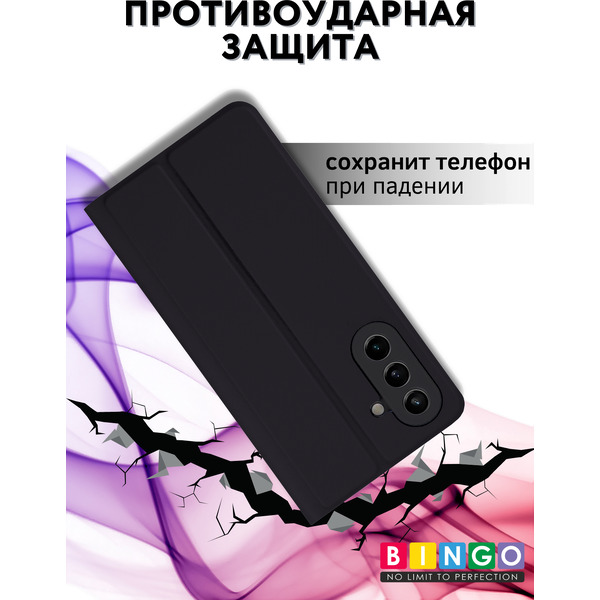 Чехол-книжка Bingo Magnetic для Samsung S25 FE (черный)