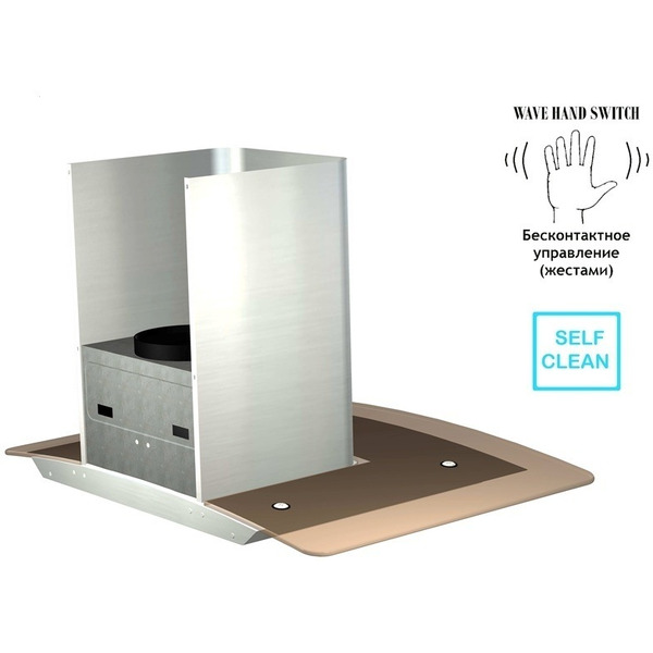 Кухонная вытяжка Backer QD60E-MC INOX 12K