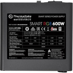 Блок питания Thermaltake Smart RGB 600W PS-SPR-0600NHSAWE-1