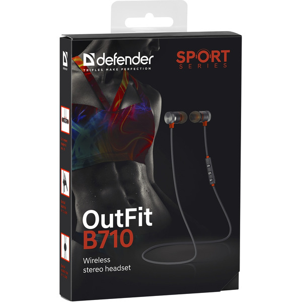 Наушники Defender B710 (черный/оранжевый)