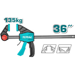 Струбцина пистолетная TOTAL THT1346803