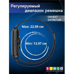 Ремешок BINGO Magnetic для HUAWEI Watch FIT 2 Classic/Active/Elegant (черный)