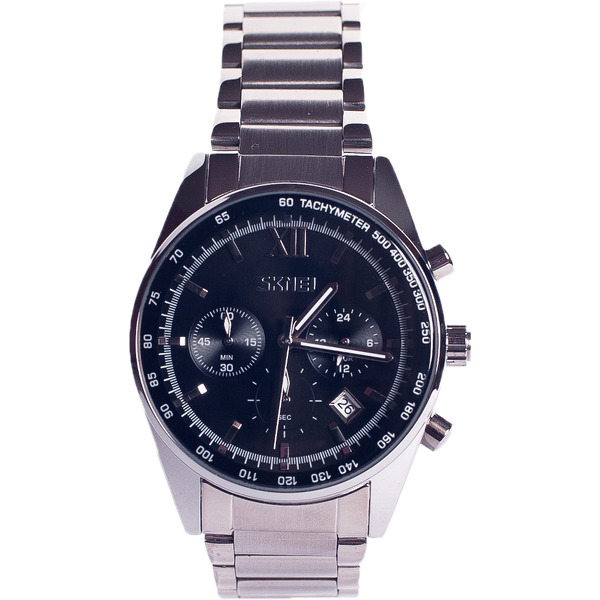 Наручные часы Skmei 9096 (нержавеющая сталь/черный)