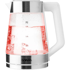 Электрочайник Brevio Glass Kettle BV8060 (белый)