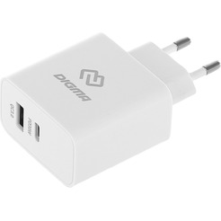 Сетевое зарядное устройство Digma DGW3D (белый)