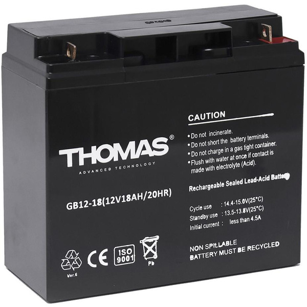 Аккумулятор для ИБП Thomas GB12-18S