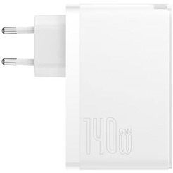 Сетевое зарядное устройство Baseus GaN5 Pro Fast Charger 2C+U 140W CCGP100202 White