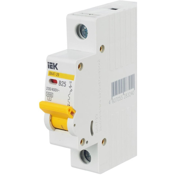 Выключатель автоматический IEK ВА47-29 1Р 25А 4.5кА В MVA20-1-025-B