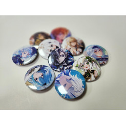 Значок сувенирный "Дай 5 Добру" (Геншин) в ассортименте