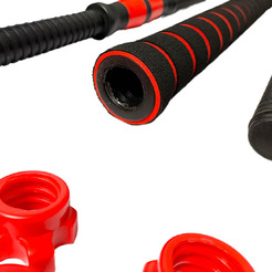 Набор композитных гантелей AMETIST 20 кг (с соединительным грифом)