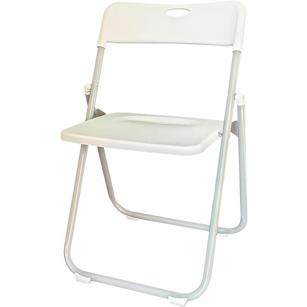 Стул складной BRABIX Golf Lite CF-017 (серебристый каркас, пластик белый) 532896