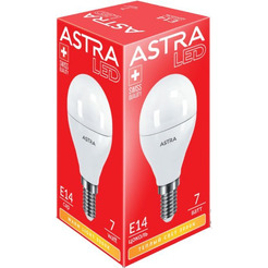 Светодиодная лампа ASTRA G45 7W E14 3000K